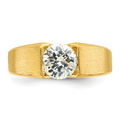 14k Yellow Gold 1 Ct. Lab Grown Diamond VS/SI+ G+ Men's Ring