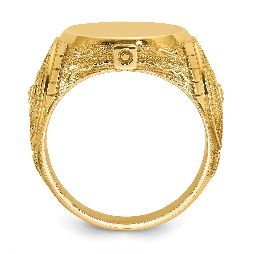 10K Yellow Gold 10Ky Fancy Ring Mounting