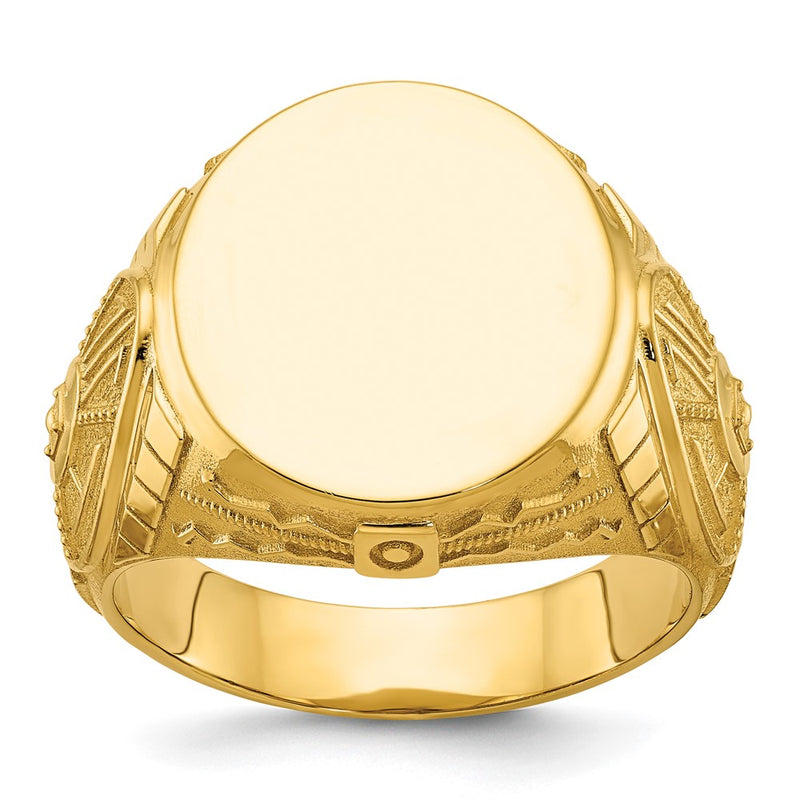 10K Yellow Gold 10Ky Fancy Ring Mounting