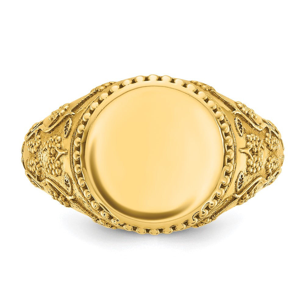 10K Yellow Gold 10Ky Fancy Ring Mounting