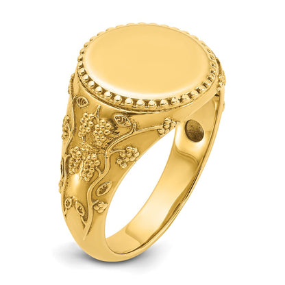 10K Yellow Gold 10Ky Fancy Ring Mounting