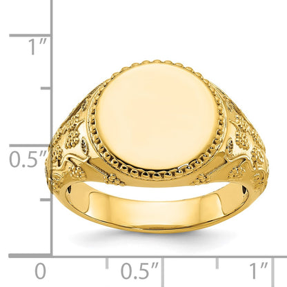10K Yellow Gold 10Ky Fancy Ring Mounting