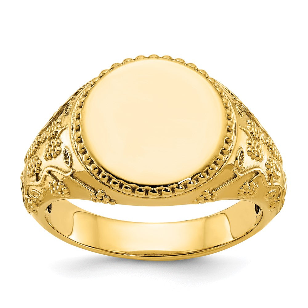 10K Yellow Gold 10Ky Fancy Ring Mounting