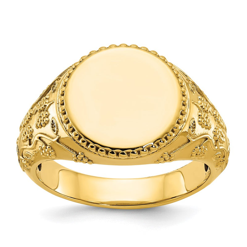 10K Yellow Gold 10Ky Fancy Ring Mounting