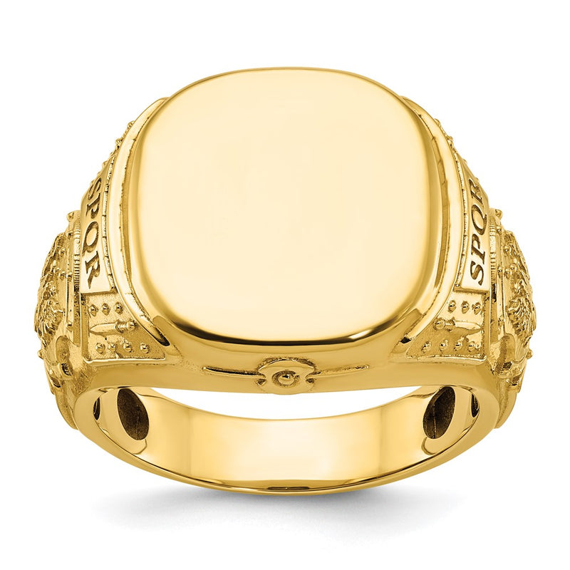 10K Yellow Gold 10Ky Fancy Ring Mounting