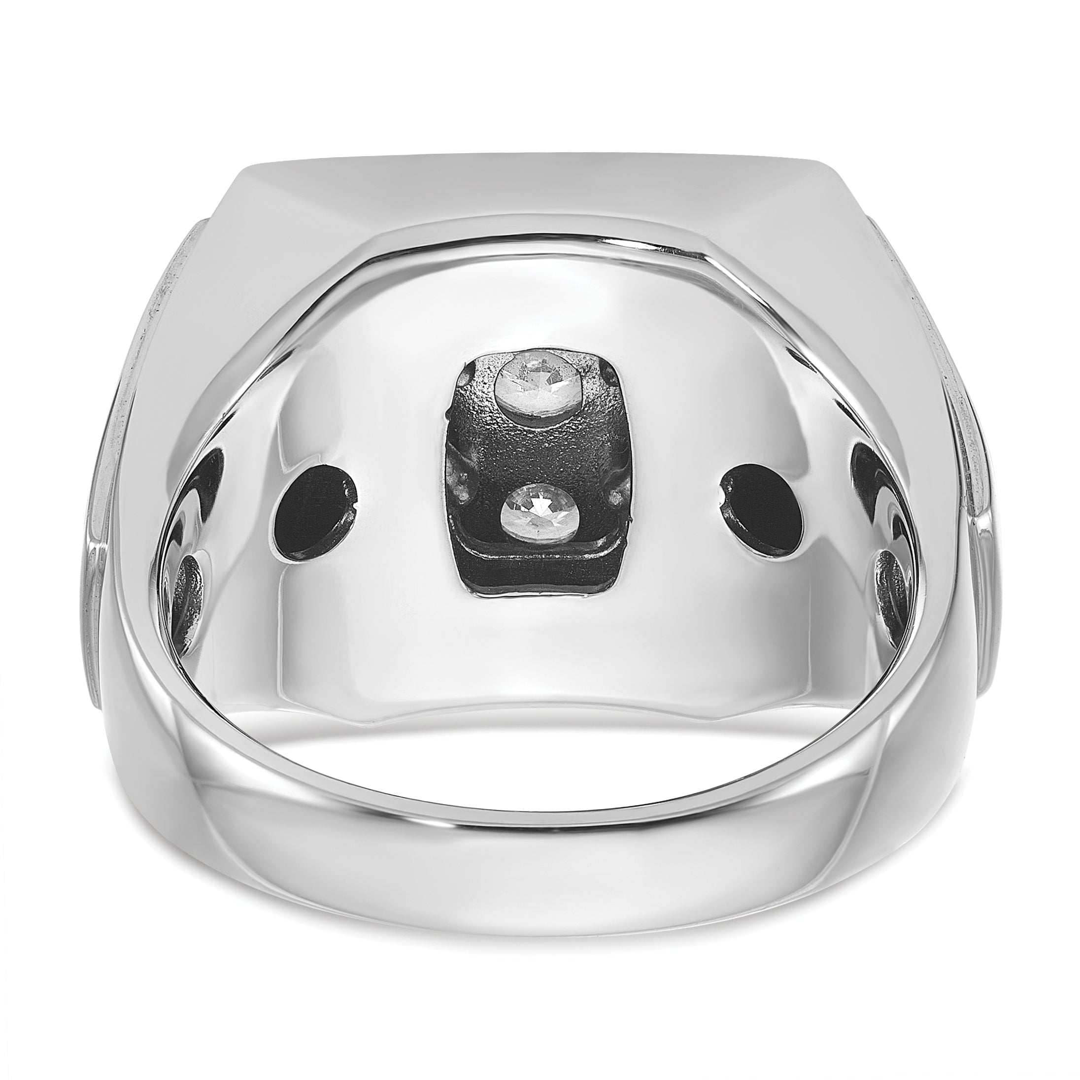 14k Two-tone Gold Men's 2.3 carat Diamond Complete Ring