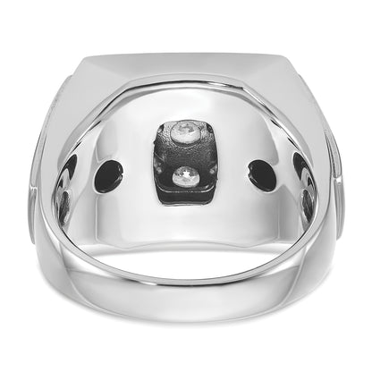 14k Two-tone Gold Men's 2.3 carat Diamond Complete Ring
