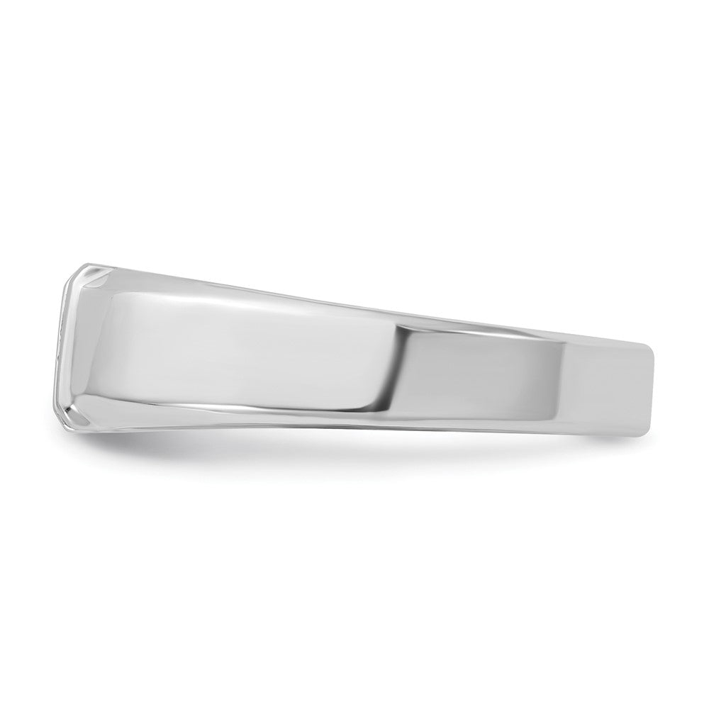 14k White Gold Men's 1/2 carat Diamond Complete Ring