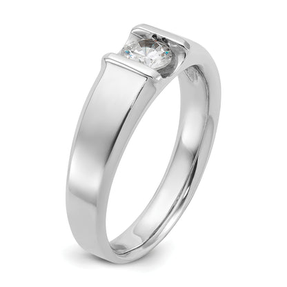 14K White Gold Ibgoodman 1/2 Carat Lab Grown Diamond Vs/Si+ G+ Complete Men'S Ring