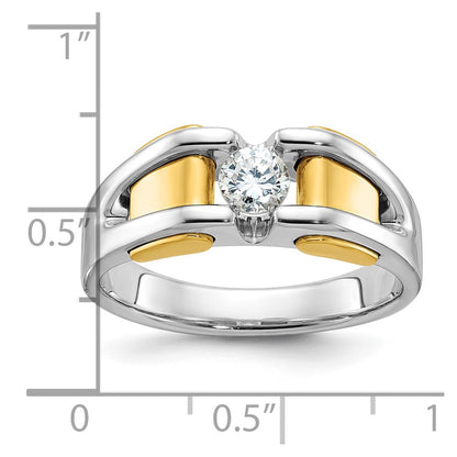 10K Two-Tone Two-Tone Fancy Ring Mounting