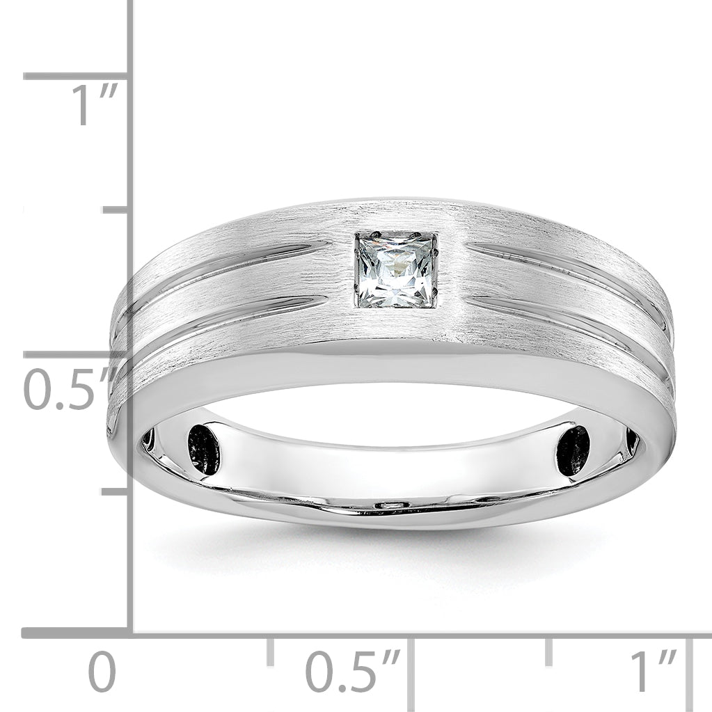 10K Yellow Gold Ibgoodman Men'S Polished And Satin Diamond Ring Mounting