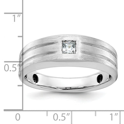 10K Yellow Gold Ibgoodman Men'S Polished And Satin Diamond Ring Mounting