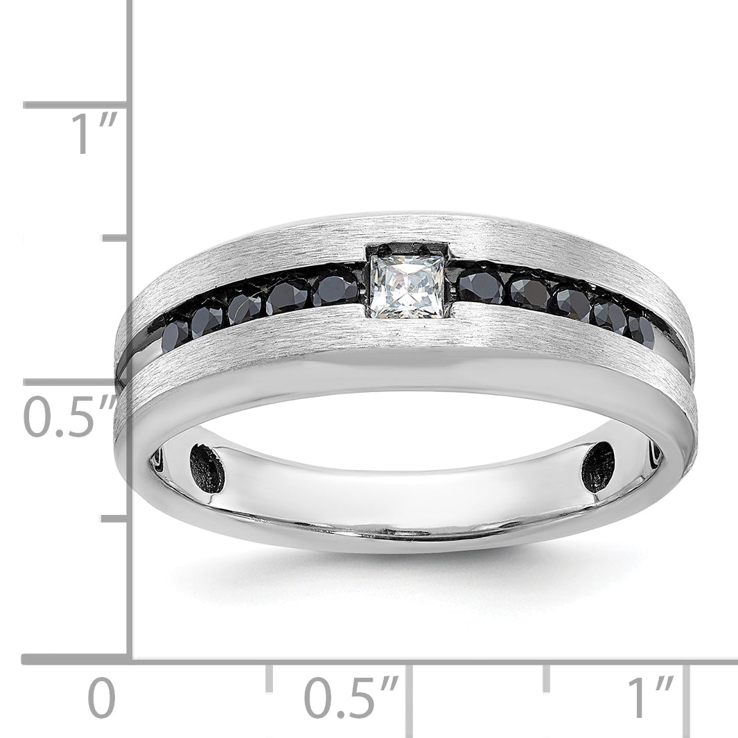10K Yellow Gold Ibgoodman Men'S Polished And Brushed Diamond Ring Mounting
