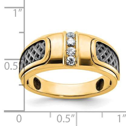 10K Yellow Gold Two-Tone Fancy Ring Mounting