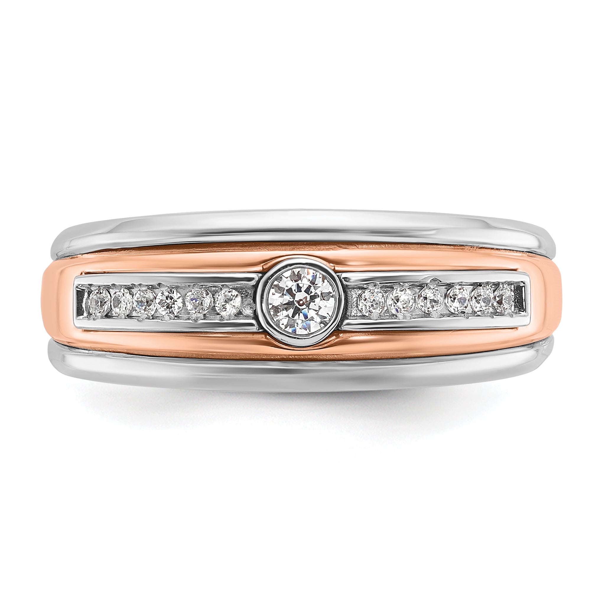 10K Two-Tone Two-Tone Fancy Ring Mounting