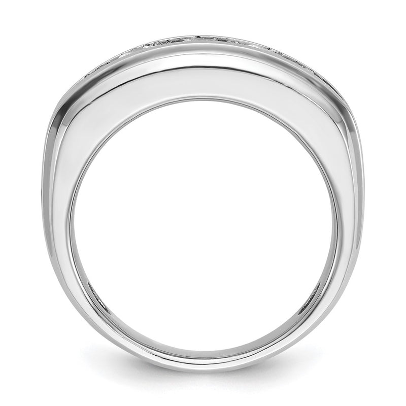 14k White Gold 1 3/4 Ct. Lab Grown Diamond VS/SI+ G+ Five Stone Men's Ring