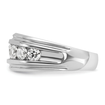 14k White Gold Men's 1.75 carat Diamond Complete Ring