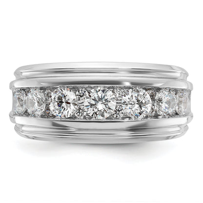 14k White Gold Men's 1.75 carat Diamond Complete Ring