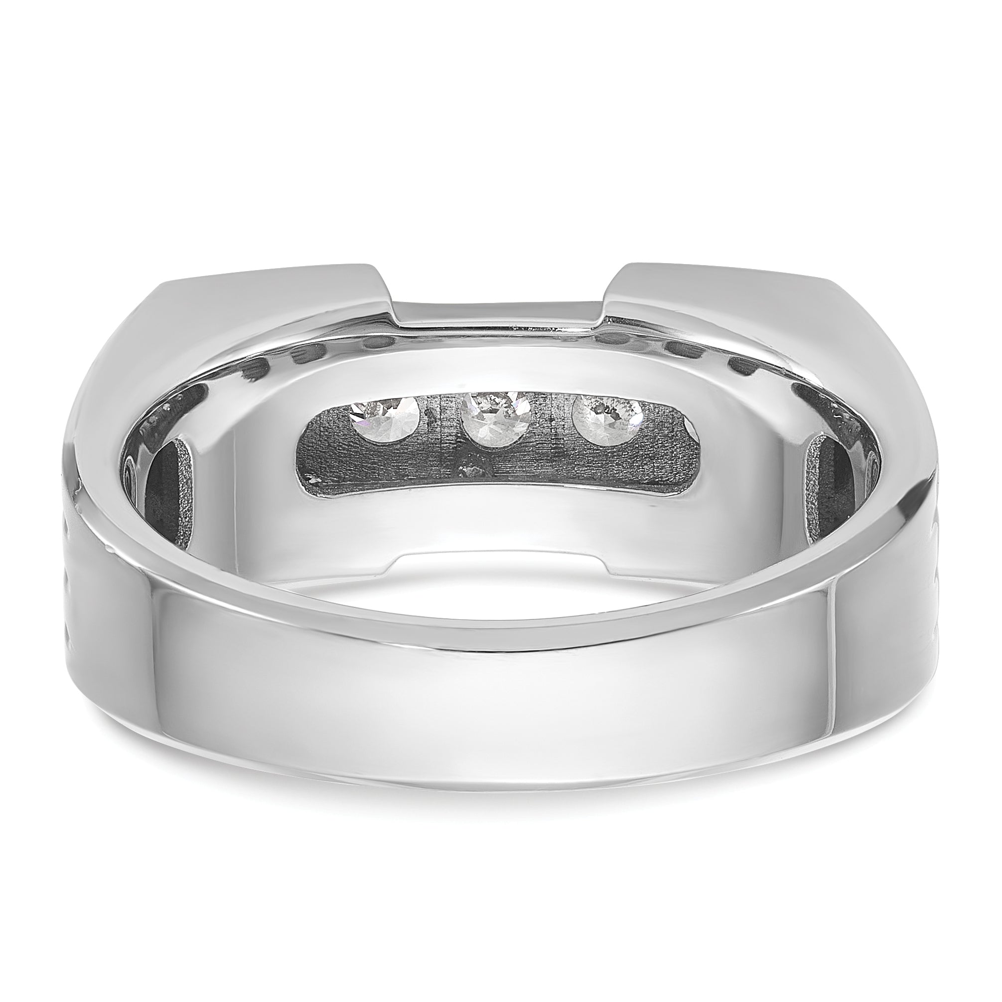 14k Two-tone Gold Men's 1/2 carat Diamond Complete Ring