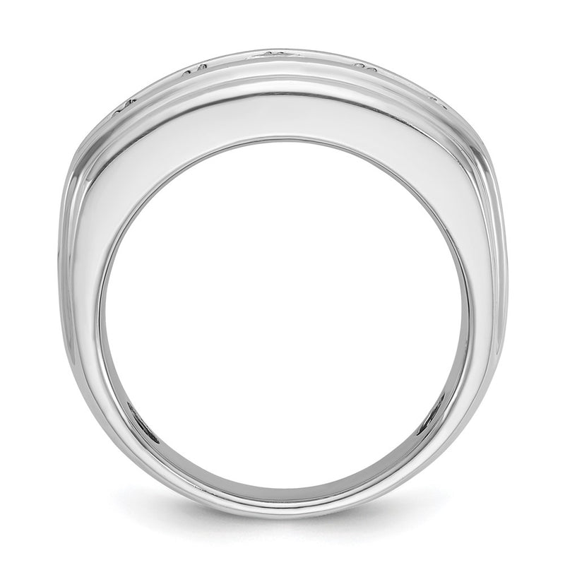 14k White Gold Men's 2 carat Diamond Complete Ring
