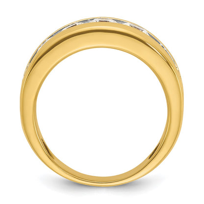 14k Yellow & Rhodium Gold with White Rhodium 1.5 carat Diamond Complete Ring