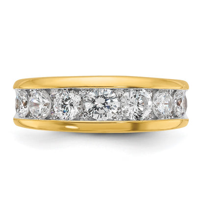 14k Yellow & Rhodium Gold with White Rhodium 1.5 carat Diamond Complete Ring