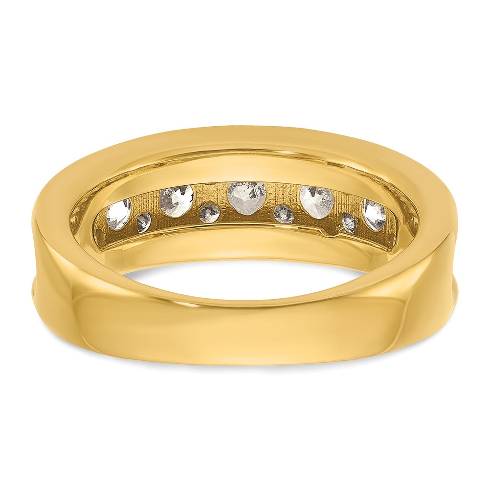 14k Yellow & Rhodium Gold with White Rhodium 1.5 carat Diamond Complete Ring