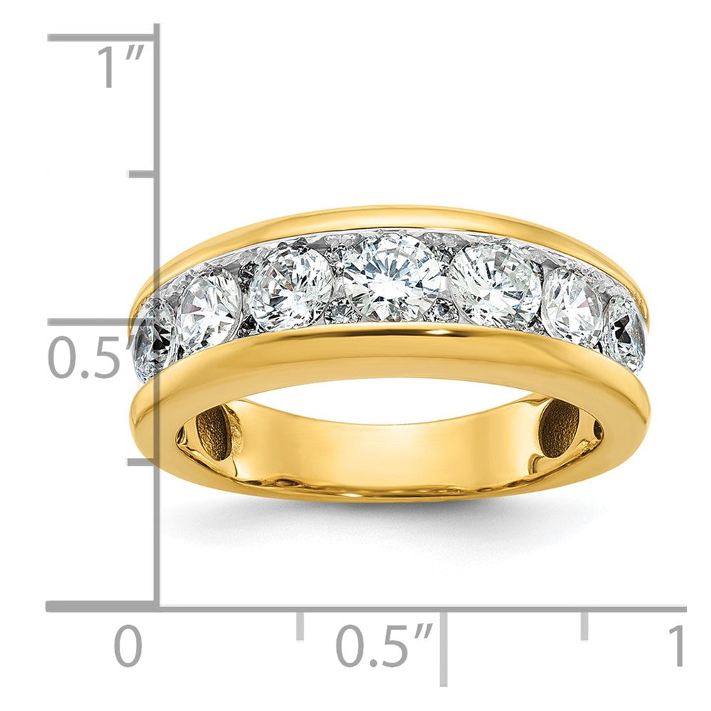 14k Yellow & Rhodium Gold with White Rhodium 1.5 carat Diamond Complete Ring