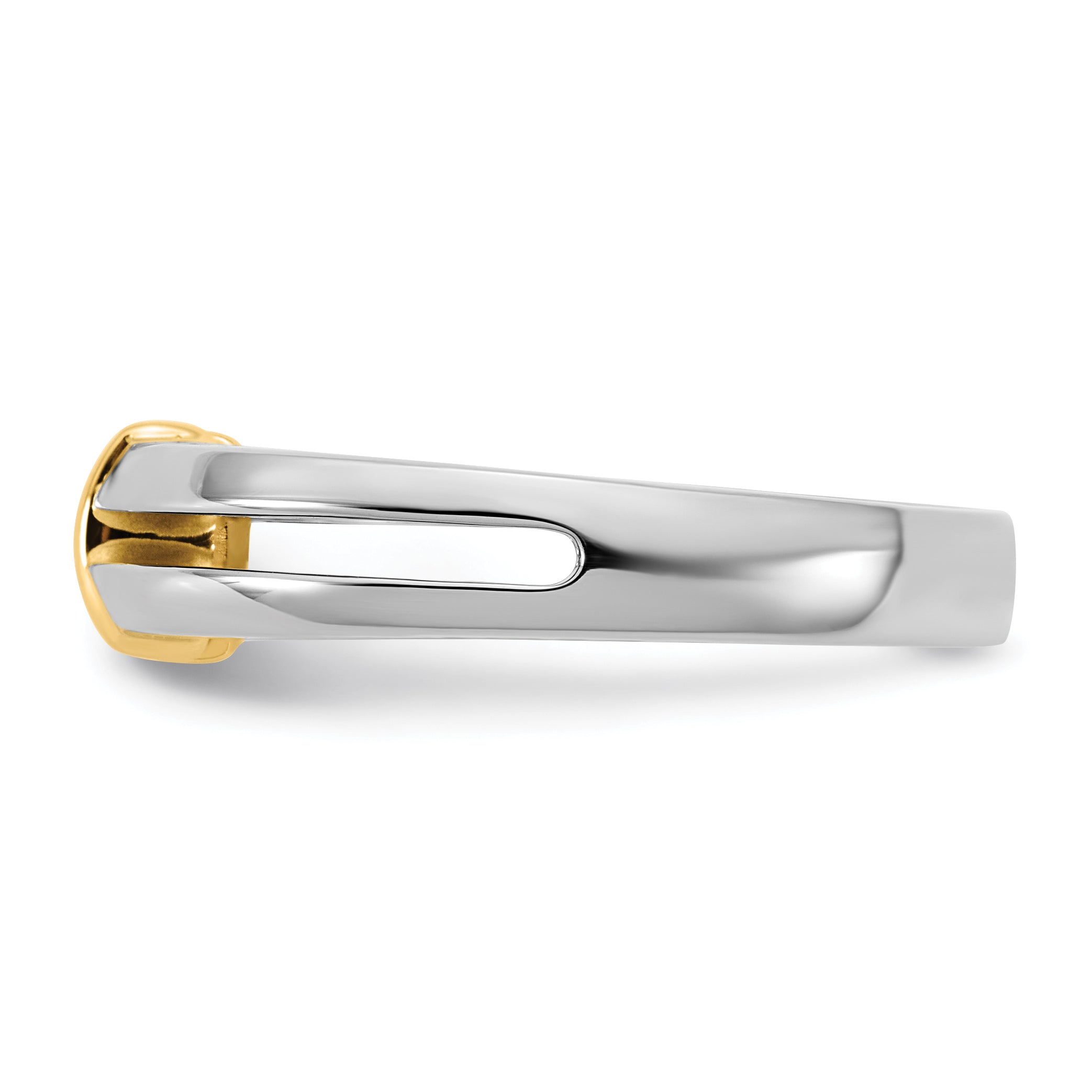 14K Two Tone Ibgoodman 1/2 Carat Lab Grown Diamond Vs/Si+ G+ Complete Men'S Wedding Band