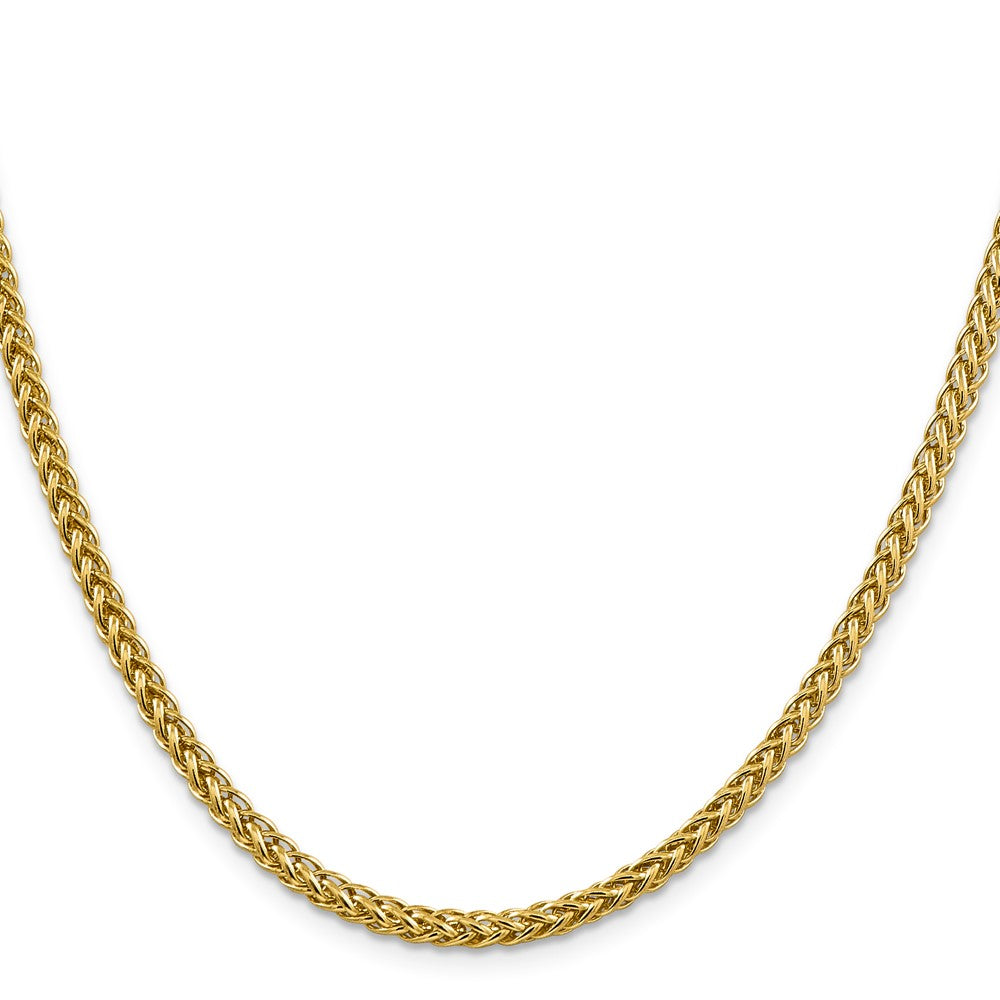 20 Inch 14K 18 4.3mm Semi-Solid 3-Wire Wheat With Lobster Clasp Chain Necklace