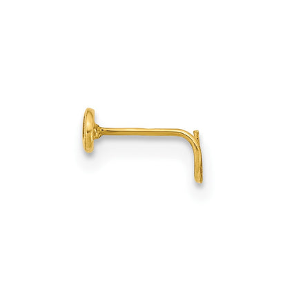 14K Yellow Gold 22 Gauge Infinity Nose Ring Body Jewelry