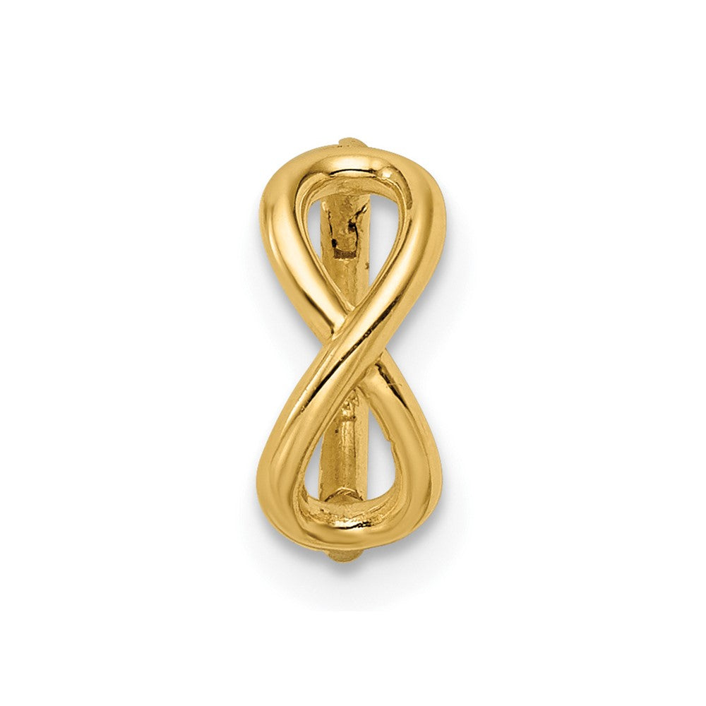 14K Yellow Gold 16 Gauge Infinity Symbol Cartilage Ring