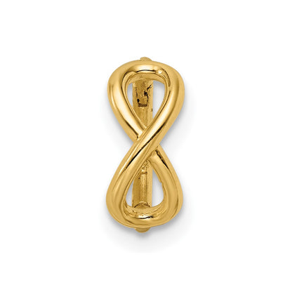 14K Yellow Gold 16 Gauge Infinity Symbol Cartilage Ring