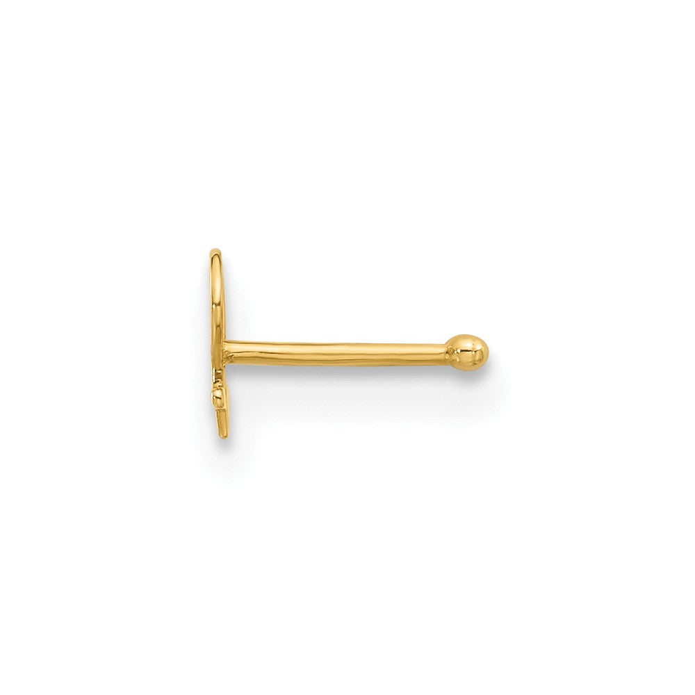14K Yellow Gold Polished Female Symbol Nose Stud