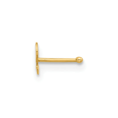 14K Yellow Gold Polished Female Symbol Nose Stud