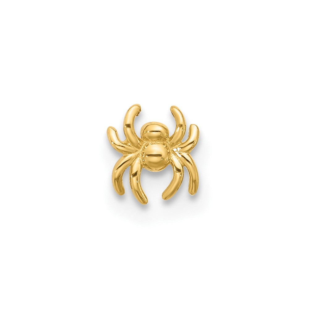 14K Yellow Gold Polished Spider Nose Stud