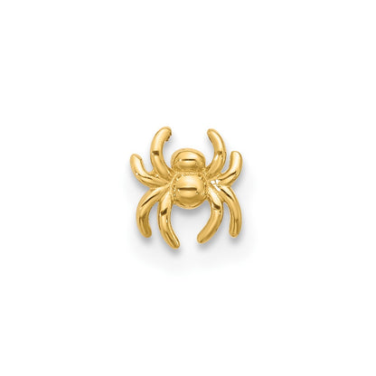 14K Yellow Gold Polished Spider Nose Stud