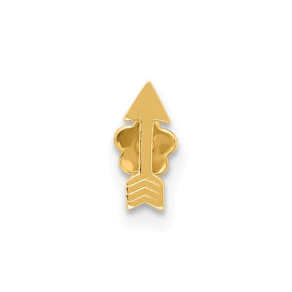 14K Yellow Gold Polished Arrow Cartilage Body Jewelry