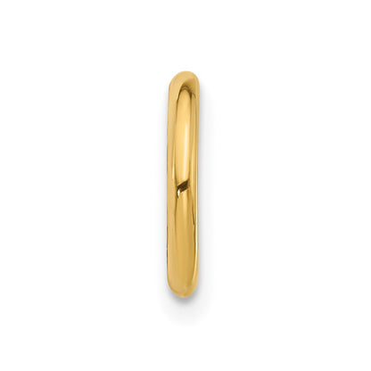 14K Yellow Gold Hinged Hoop Cartilage Body Jewelry