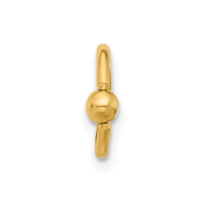 14K Yellow Gold Polished Septum Cartilage Ring