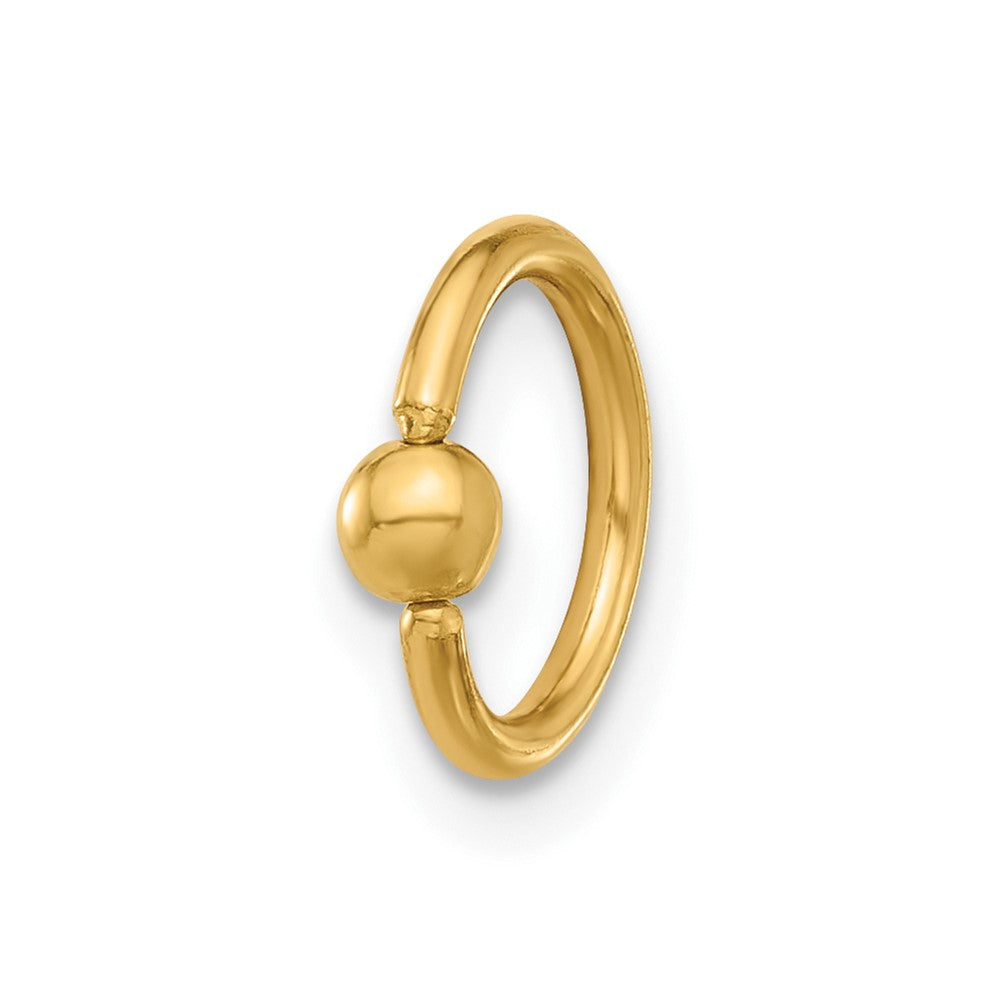 14K Yellow Gold Polished Septum Cartilage Ring