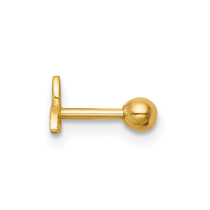 14K Yellow Gold Polished Celtic Knot Labret Stud