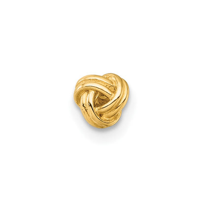 14K Yellow Gold Polished Love Knot Labret Stud