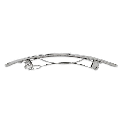Fashion 1928 Jewelry Silver-Tone Ornate Leaf Motif Hair Barrette