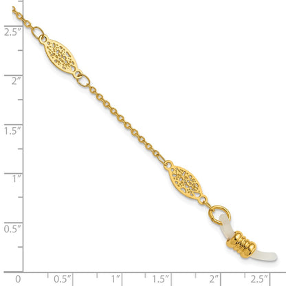 Fashion 1928 Jewelry Gold-Tone Filigree Pattern Eyeglass Holder 30 Inch Chain