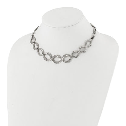 Fashion 1928 Silver-Tone Fancy Link W/3In Ext. Necklace
