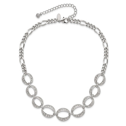 Fashion 1928 Silver-Tone Fancy Link W/3In Ext. Necklace