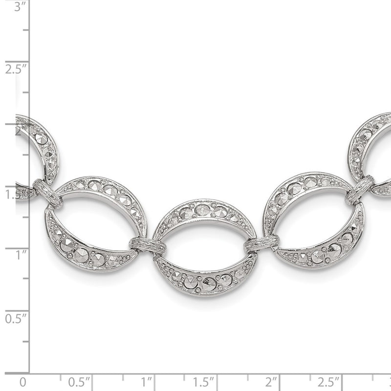 Fashion 1928 Silver-Tone Fancy Link W/3In Ext. Necklace