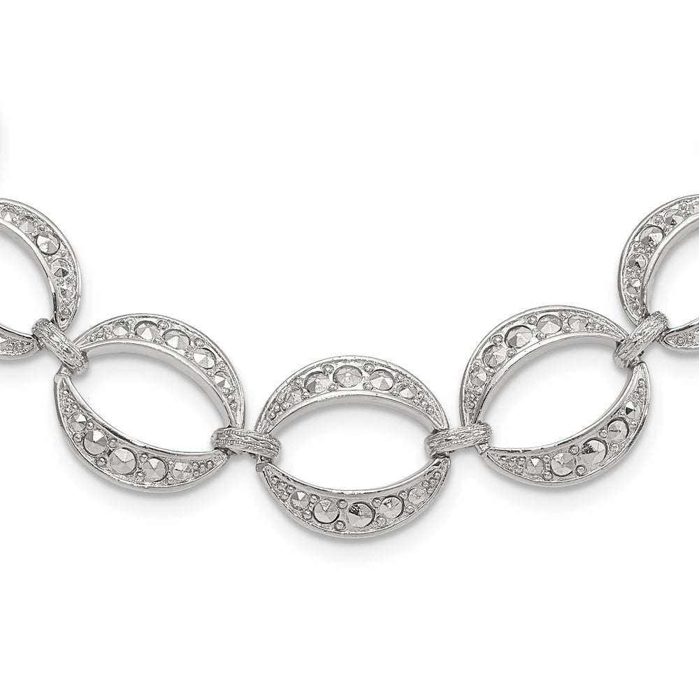 Fashion 1928 Silver-Tone Fancy Link W/3In Ext. Necklace