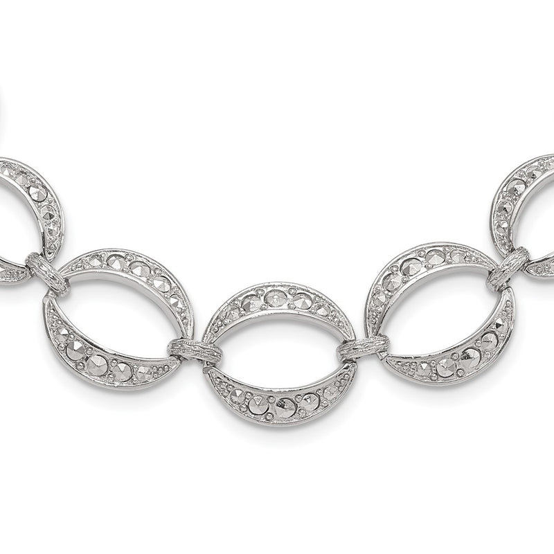 Fashion 1928 Silver-Tone Fancy Link W/3In Ext. Necklace
